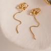 Stainless Steel Drop Earrings Featuring Zircon and Elegant Tassels Designs for Comfortable All Day Wear