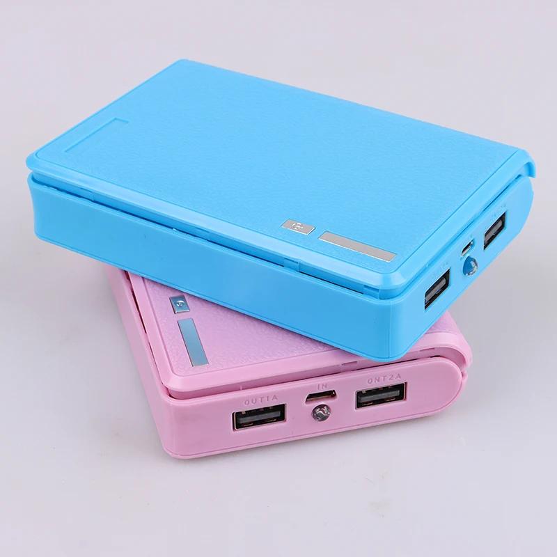 4 slotový box na baterie 18650 Power Bank Držák Přenosný duální USB Type C Nabíjecí pouzdro Pro pouzdro na baterie 18650