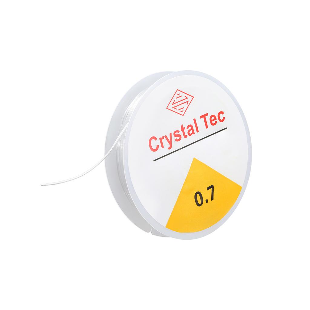 Jewelry Accessories: Crystal Beaded String Fishing String Round Transparent Elastic String