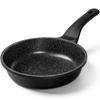 MICHELANGELO 20cm Nonstick Frying Pan, Black, Induction & Gas Compatible