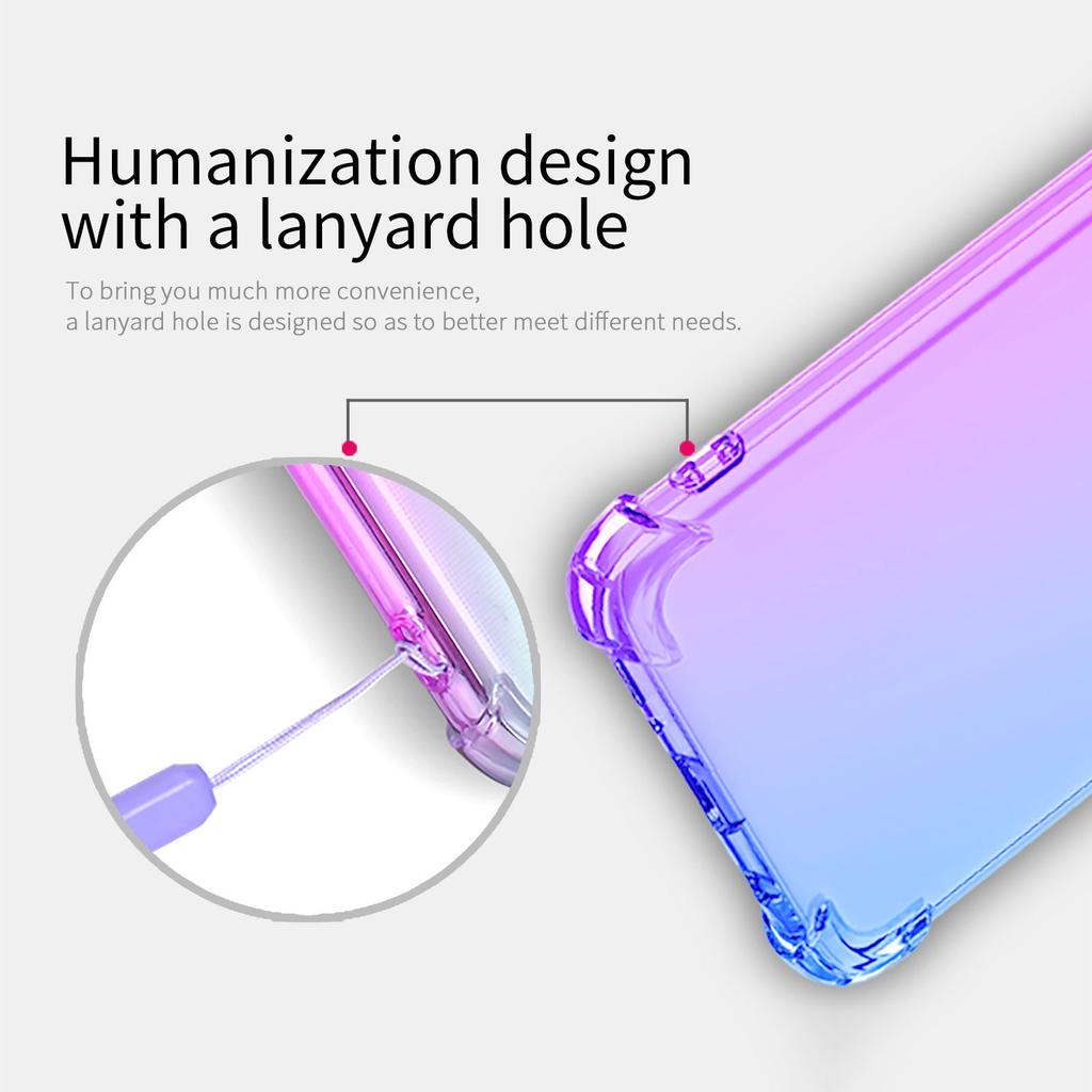 For iPhone 16 Pro Max Case Gradient Color TPU Phone Case Anti-Drop Phone Cover