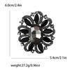 Spilla Brooch in Lega e Vetro Retrò - Gioiello Elegante per Sciarpa e Cappotto da Donna