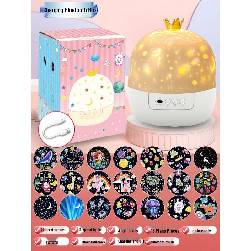 Projecteur Lumineux Étoilé Intelligent - Cadeau d'Anniversaire Parfait pour Enfants