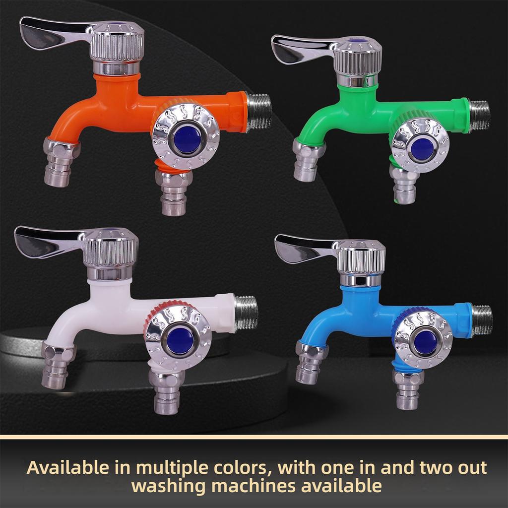 Multi-function Faucet Splash-proof Household Plastic Washing Machine Faucet Kitchen Dual-control Dual-use Splicer