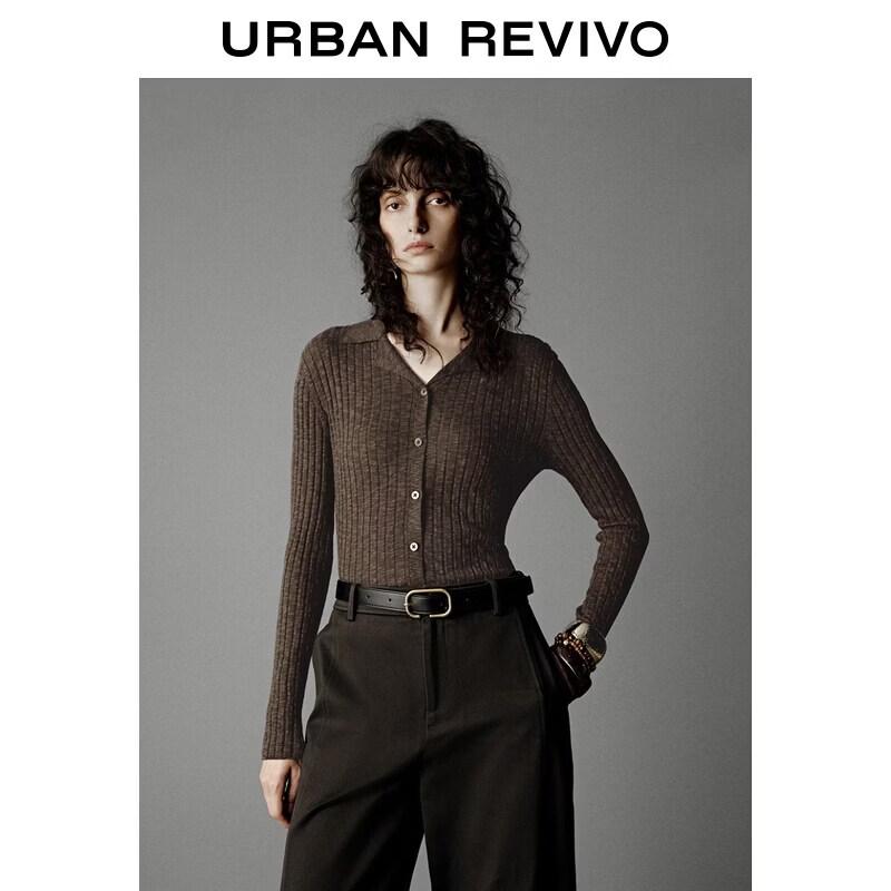 UR Women's Textured Button-Front Knit Cardigan