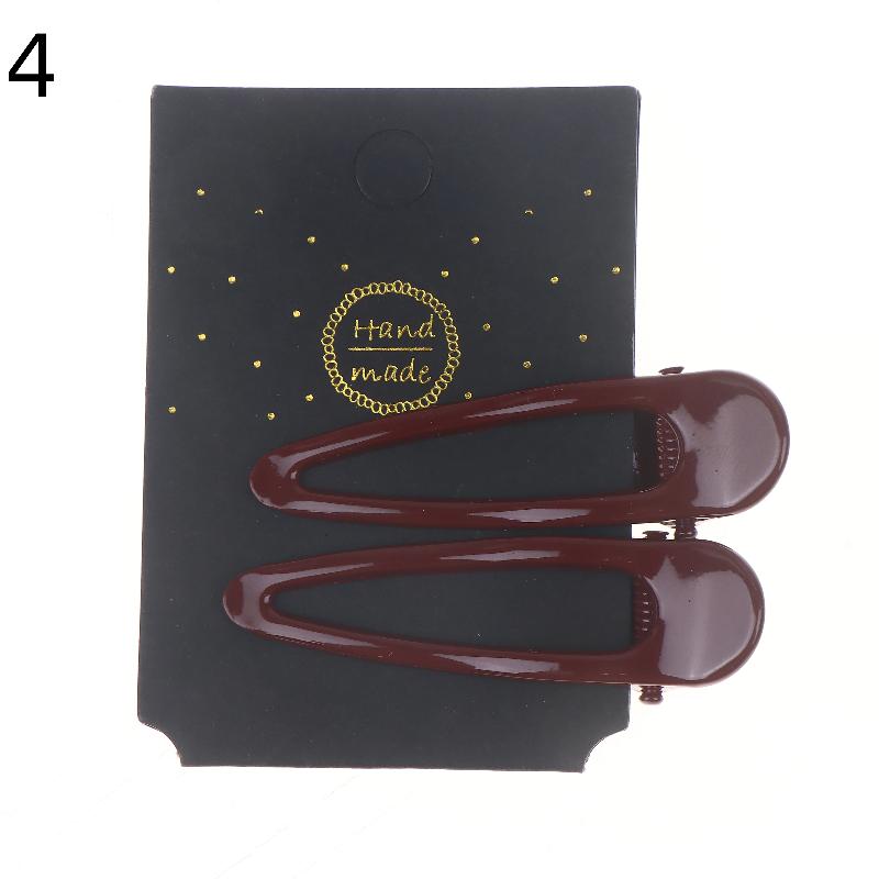 1Pairs New Year Festival Atmosphere Head Clip Wine Red Bow Bang Clip Duckbill Clip Sweet Retro High Quality Hair Accessories