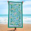 Cute Cartoon Cow Print Beach Towel Black and White Animal Polyester Quick Dry Bath Towel Summer Pool Swim Kids Girls Sand Free
