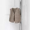 Women's Sleeveless Puffer Vest V Neck Casual Down Vest Lightweight Quilted Warm Outerwear for Autumn Winter