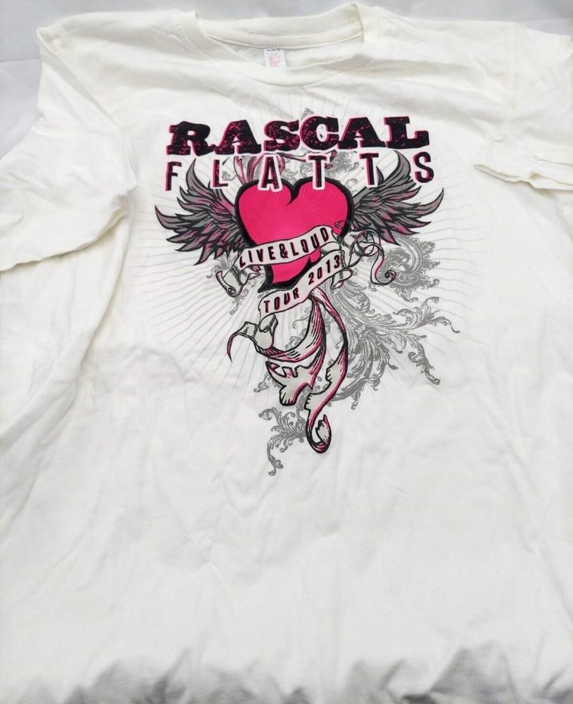 Vintage  Rascal Flatts Band Live & Loud Shirt Unisex Concert S to 5XL DO524 Unisex T-Shirt XXL