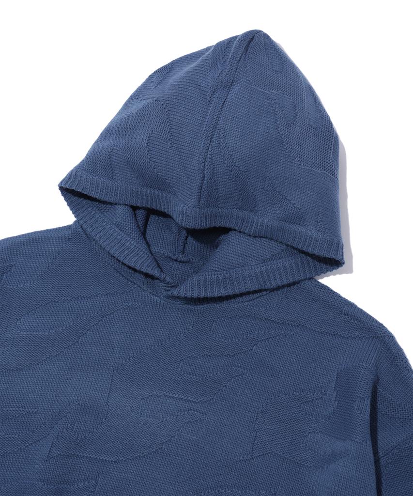 CRITIC Flame Hood Knit Blue