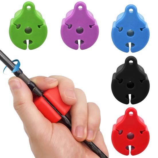 10Pcs Bound Pole Balls Silicone Rod Strap Protective Cover Wide Compatibility Versatile Fishing Gear Accessory Holder