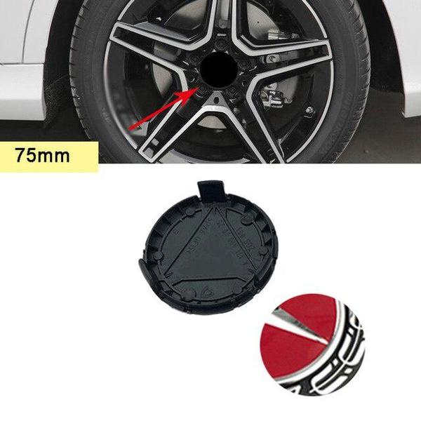 Car Wheel Hub Caps 3 Pin Rim Center Cover For W203 W204 W205 W212 W176 W211 CLA CLS A1714000025, 4PCS