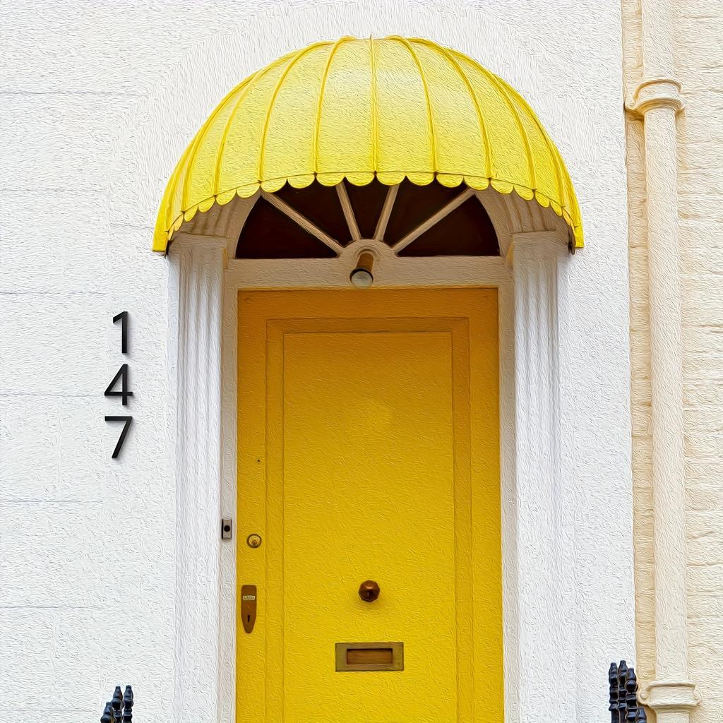 1pc Modern Black Self-Adhesive Acrylic House Number 7 - Easy Install, No Battery Required, Plastic Surface Mount Address Sign for Home