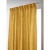 Set of 2 Pencil Pleat Curtains "Gaïa" 140 X 240 Cm "Cotton Gauze" - Gaia Saffron - 2 Panels 140 X 240 Cm