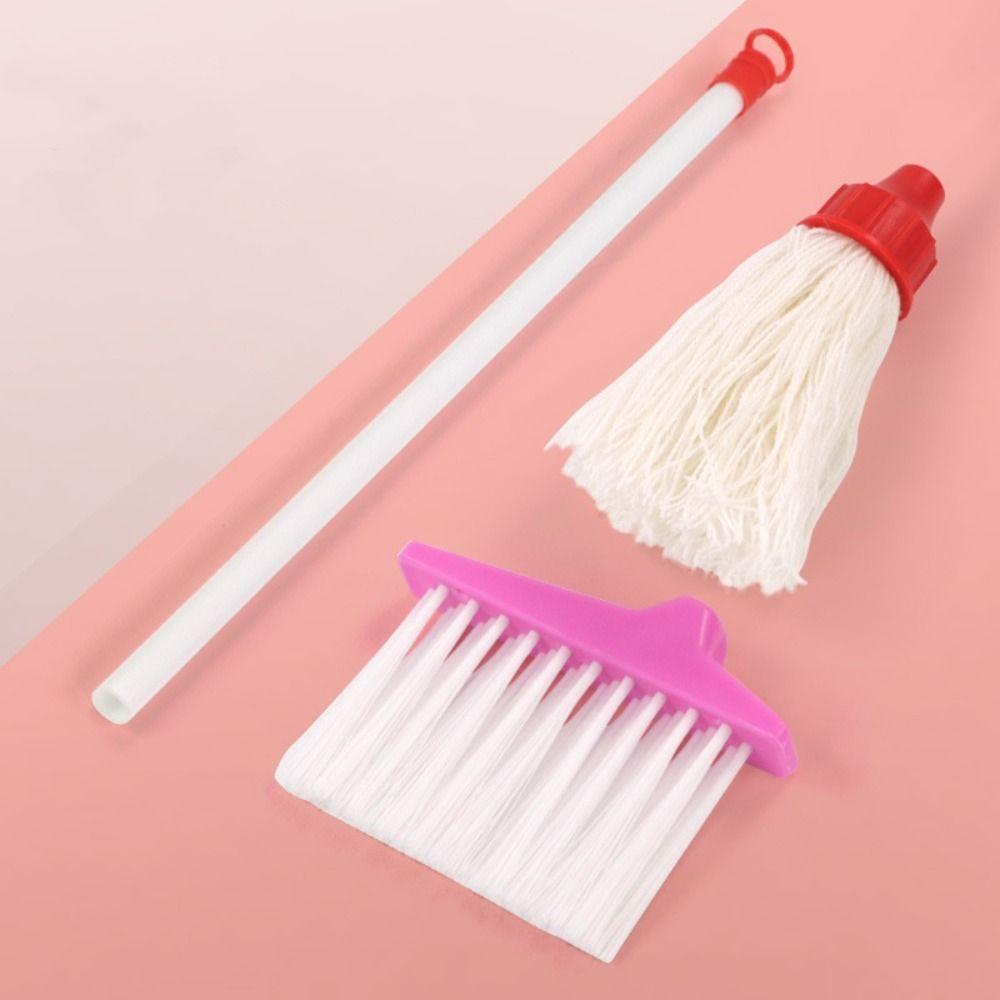 Role Playing Children Cleaning Kit Broom Brush Housekeeping Playset  Housework Supplies