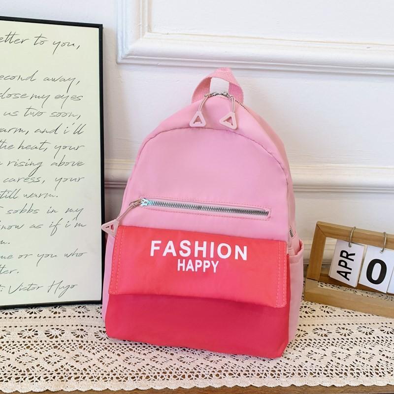Стильный Новый Цветной Детский Рюкзак Большой Вместимости Для Школы И Путешествий розовый