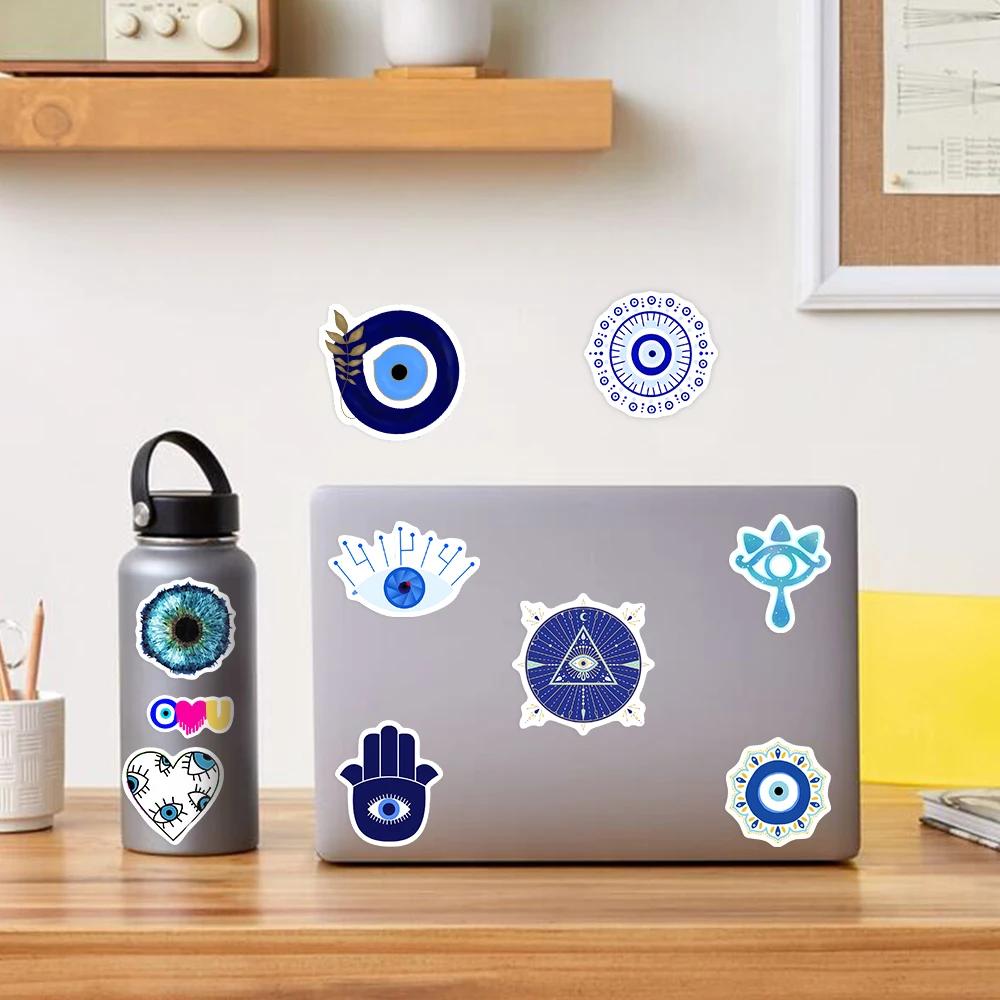 Devil Eye Stickers Vintage Art Aesthetic DIY Toy Gift Decorative Graffiti Decal for Phone Luggage Laptop Scrapbook Waterproof