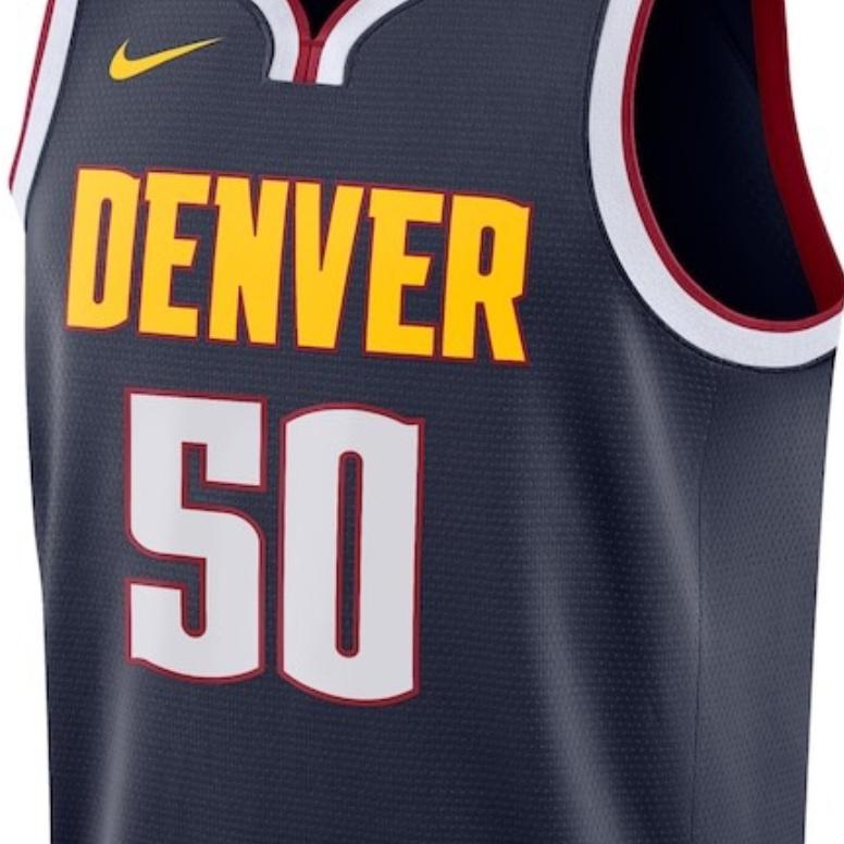 Nike Denver NuggetsIcon Swingman Basketball Jersey Unisex Marine Blue DN2134-419