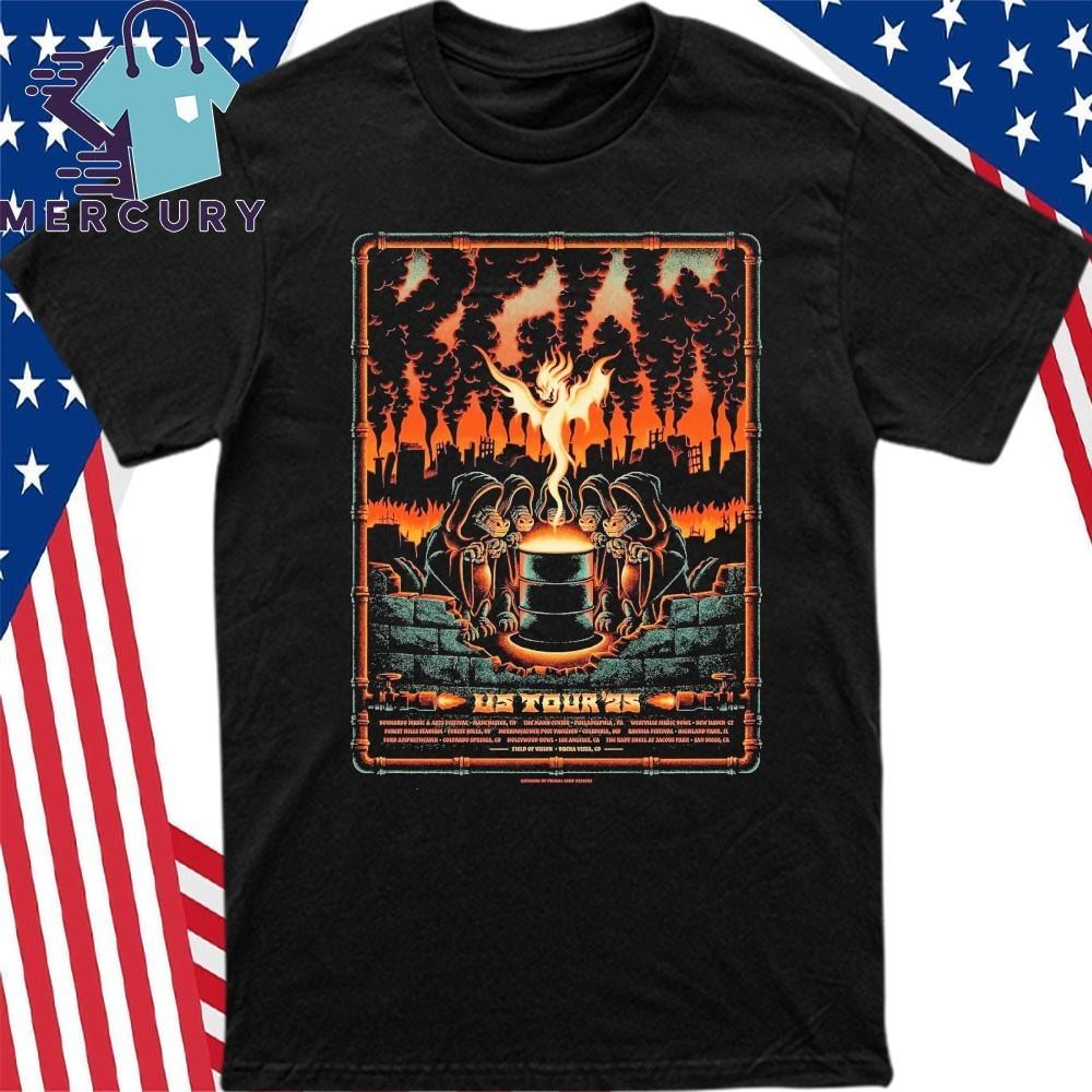 King Gizzard And The Lizard Wizard US Tour 2025 Shirt Unisex T-Shirt M