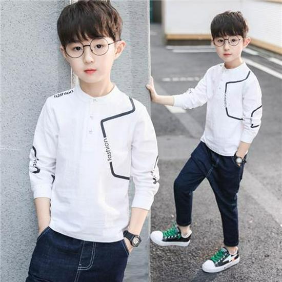 Boys' Long Sleeve T-Shirt - Pure Cotton, Autumn/Spring 2025 Collection