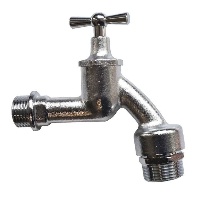Robinet Machine à Laver 3/4 Pouce Chromé Mat avec Aérateur