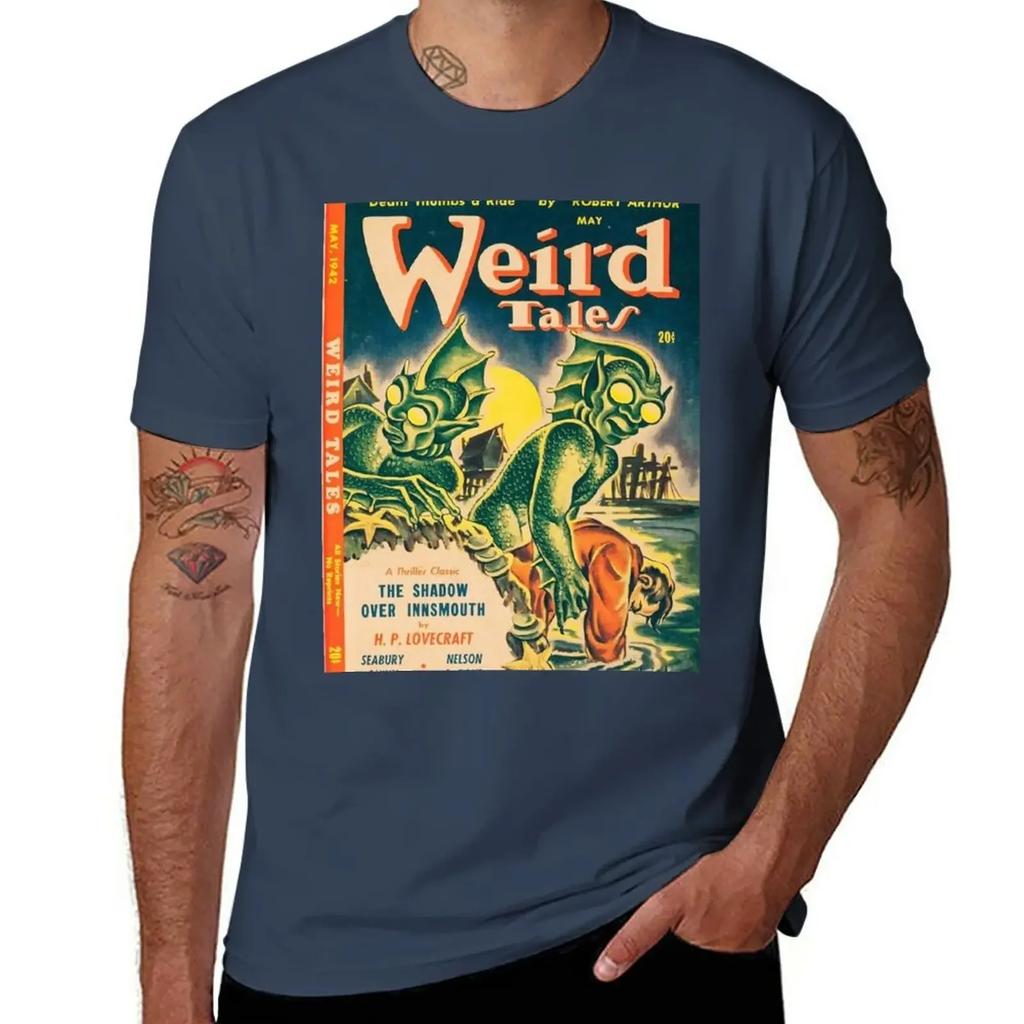 Weird Tales T-Shirt tops customizeds Blouse mens cotton t shirts