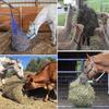 Horse Hay Net Sheep Hay Feeder Hangable Storage Net Supplies Cattle Equine Goat Feeders For Barn Daily Feeding