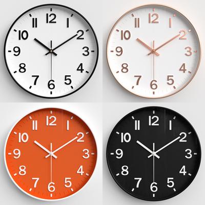 Living Room Wall Clock Modern Simple Home Clock Bedroom Silent Wall Clock Round Quartz Clock 12 Inches 30CM