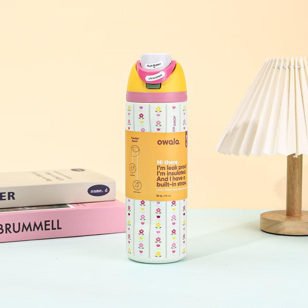 Owala Isolierte Reisebecher mit Sprungdeckel für Büro und Außenbereich