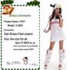 European & American Christmas Costumes: Adorable White Furry Snowman Outfits for Couples, Perfect for Holiday Parties