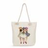 Sisters Print Thick Rope Single-shoulder Beach Bag 7275 CLE