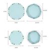 1PCS Nordic Style Leather Storage Tray Desktop Organizer For Key Jewelry Cosmetic Storage Box Folding Organizer Home Decoration