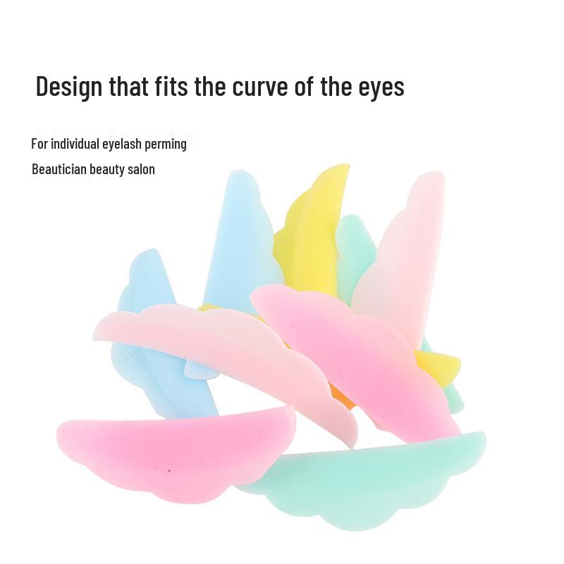 Eyelash Perming Sunflower Edge Pads - 5 Pairs of Colorful Eyelash Perm Patches