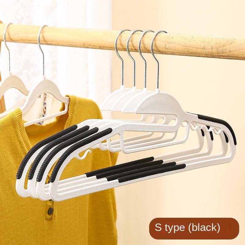 10 ks Černý/Oranžový/Šedý Multifunkční Věšák pro Domácnost na Mokré i Suché Prádlo Vhodný k Zavěšení Oblečení Šatní Skříň do Ložnice Protiskluzový