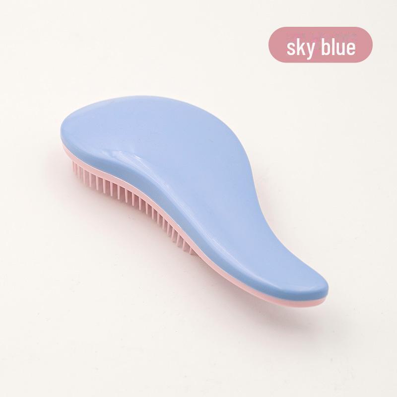 Princess Style Airbag Comb for Long Curly Hair, Anti-Knot Massage Portable Comb