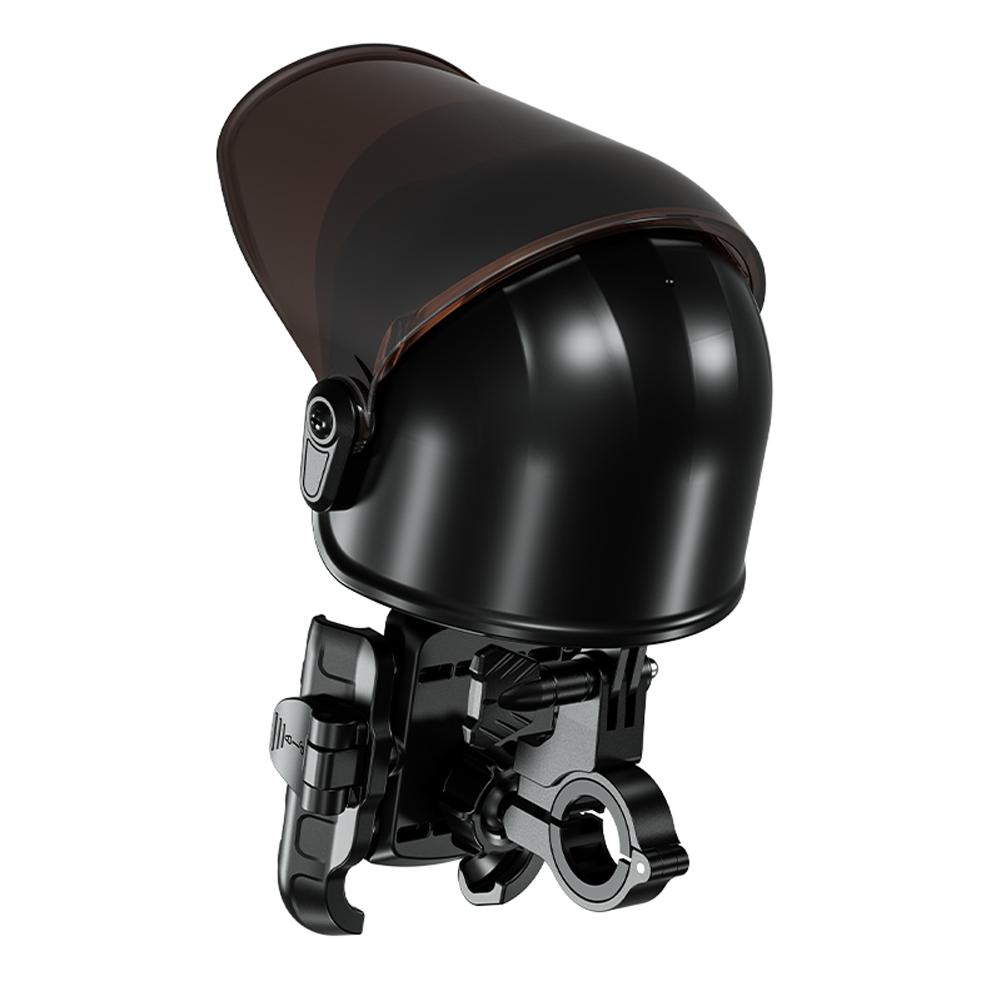 Motorcycle Small Helmet Rider Sunshade Mini Cell Phone Holder Hat Motorcycle Mobile Phone Helmets Mobile Phone Helmet Umbrella