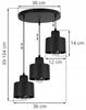 MODERN CEILING HANGING LAMP BLACK LED LAMP