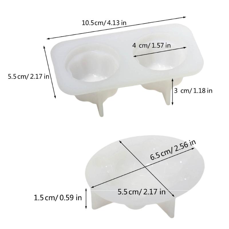 Leicht zu reinigende Silikonform Pudding/Schildkrötenförmige Form Epoxidharzformen Schmuckzubehör Herstellungsform für Bastelliebhaber