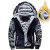 New Casual Padded Men's Sweater Non-iron Processing Cardigan Long-sleeved Fashion Urban Hooded Stand-up Collar Sweater
