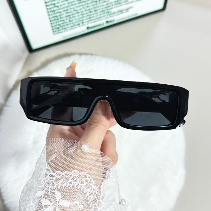 New Brand Designer Rectangular Small Frame Sunglasses For Women And Men Vintage Sun Glasses Popular Leopard Punk UV400 Glasses