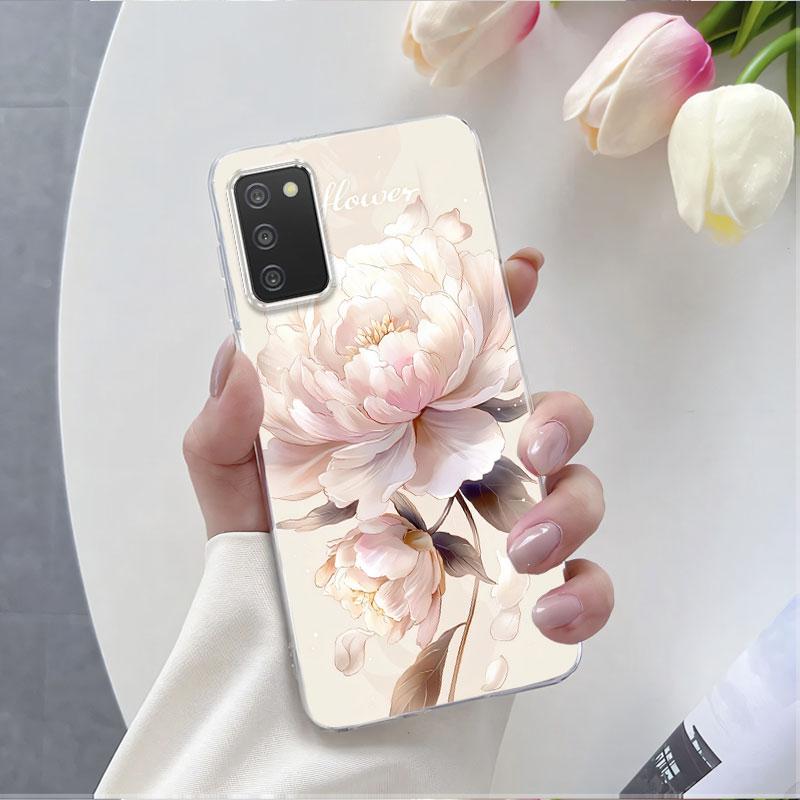 For Samsung A41 A21s A11 Case Luxury Phone Case For Samsung Galaxy A41 A21S Marble Flower Clear Soft Silicone Protective Cover