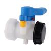 Plastic DN40/DN50/DN80 Active/Integrated Garden Butterfly Valve For IBC Water Tank Container 1000L Switch IBC Tank Adapter