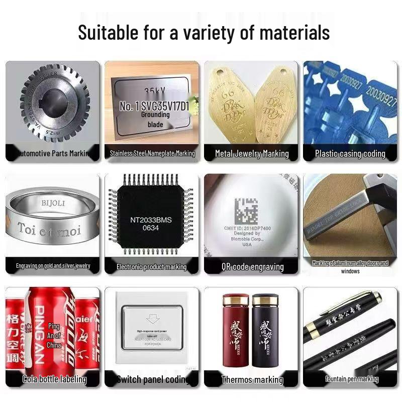 Desktop Fiber UV CO2 Laser Marking Machine for Metal, Plastic, and Ceramic Nameplates