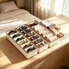 Scatola Organizzatrice per Cinture 6 Scomparti Stile Pelle Organizer per Cassetto per Cinture Cravatte Sciarpe Accessori