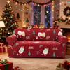Christmas Printed Sofa Cover 1/2/3/4 Seater Stretch Fabric Couch Slipcover Elastic Sofa Protector for Living Room Xmas Decoration