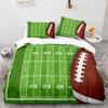 American Football Duvet Cover Set 3D Sports Rugby Player Comforter Cover Skull Football Player Polyester Bedding Set For Kid Boy