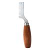 Edelstahl Lauchschneider Holzgriff Manuell Zwiebelschneider Multifunktional Ergonomisch FrühlingszwiebelSchneider Kochzubehör