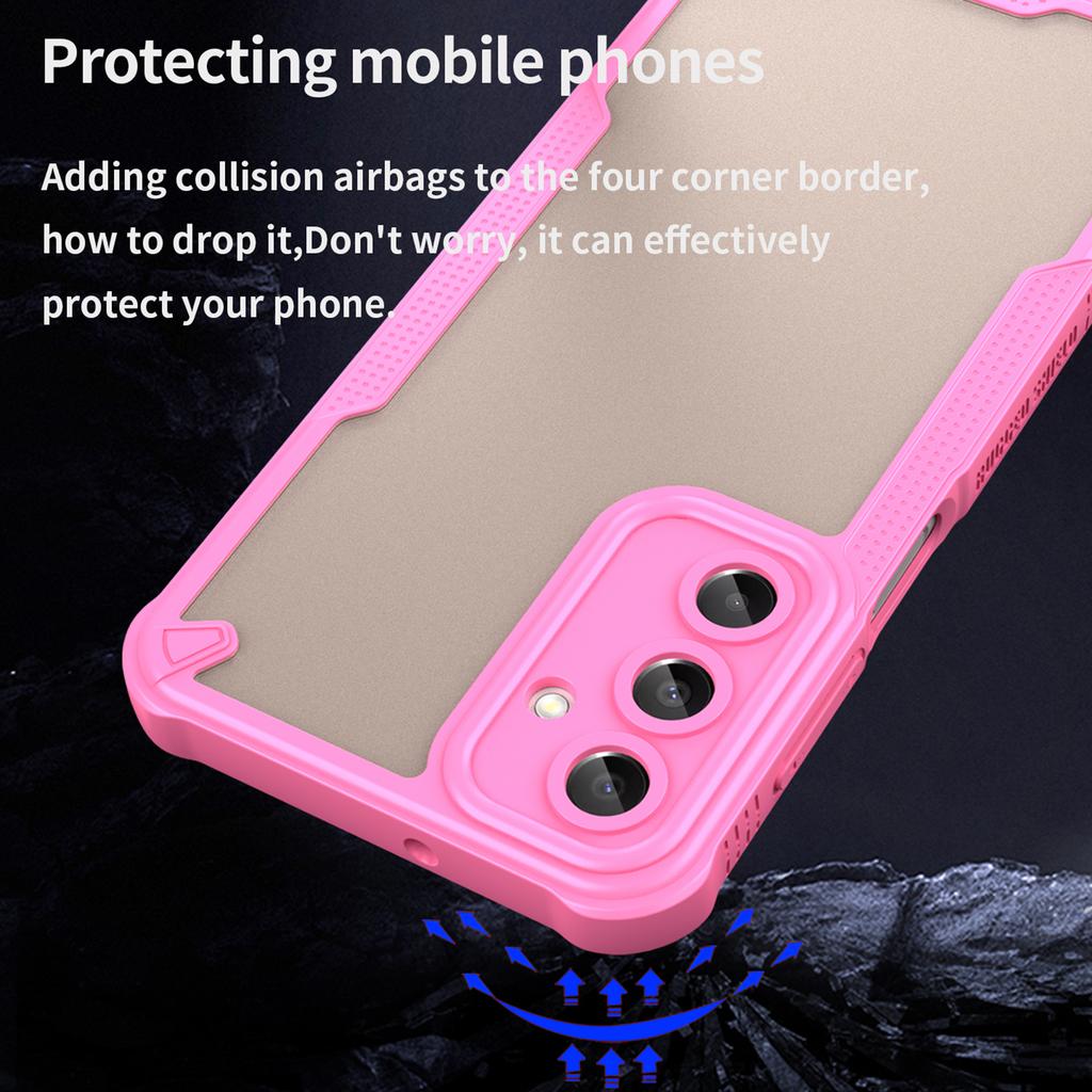 Armor Series For Samsung Galaxy A16 5G/4G Case PC+TPU Semi-Transparent Frosted Finish Protective Phone Cover