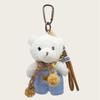 Ins Scarf Bear Pendant Bag Hanging Blush Bear Teddy Bear Plush Doll Keychain