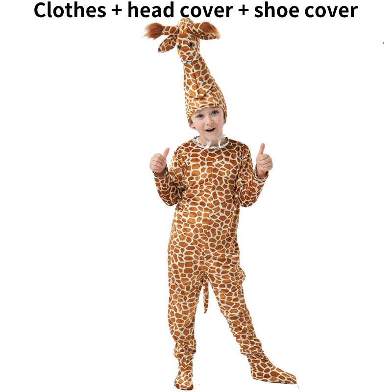 

Giraffe Costume Kids Cosplay Cartoon Clothes Role Play Halloween Fashion Party 120cm/47.24in